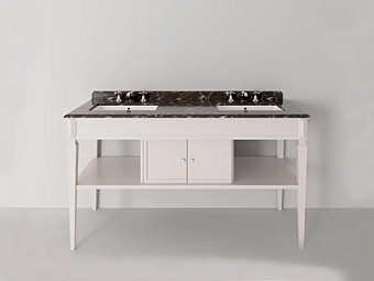 Двойная деревянная консольная раковина с интегрированной умывальником Charlene Park Avenue PKRCHARLENE2