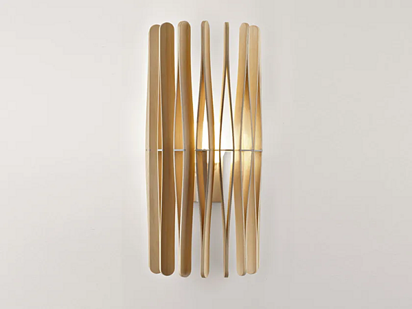 Lampada da parete in legno Fabbian Stick fabbrica Fabbian dall'Italia. Foto №3