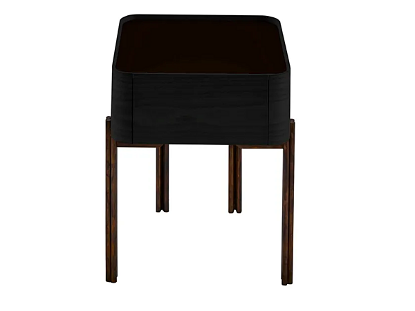 Тумбочка прикроватная квадратная из ясеня с ящиками Gallotti&Radice Twelve C fabbrica Gallotti & Radice dall'Italia. Foto №2