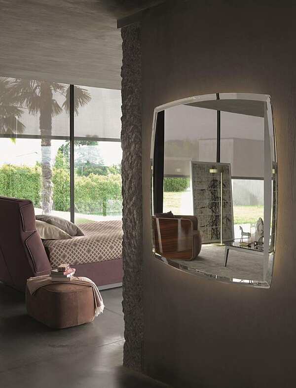 Specchio da parete in vetro Olivier Flou fabbrica Flou dall'Italia. Foto №2