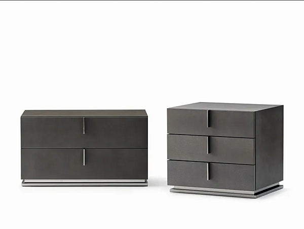 Comodino con cassetti in legno Ari Flou fabbrica Flou dall'Italia. Foto №1