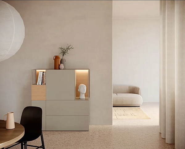 Alto mobile in legno con illuminazione integrata Kristalia Avenue fabbrica Kristalia dall'Italia. Foto №5