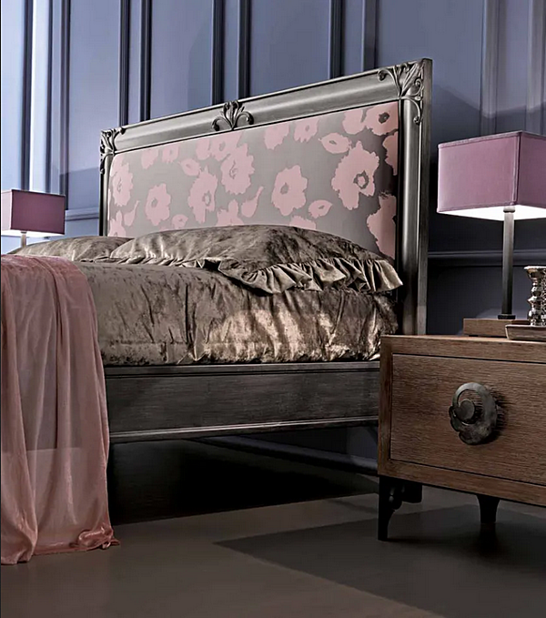 Letto matrimoniale con testata imbottita Clara CORTEZARI fabbrica CORTE ZARI dall'Italia. Foto №4
