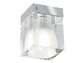 Spotlight da soffitto in cristallo Cubetto Fabbian fabbrica Fabbian dall'Italia