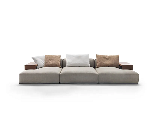 Divano angolare in tessuto con porta-riviste integrato FLEXFORM PERRY fabbrica FLEXFORM dall'Italia. Foto №3