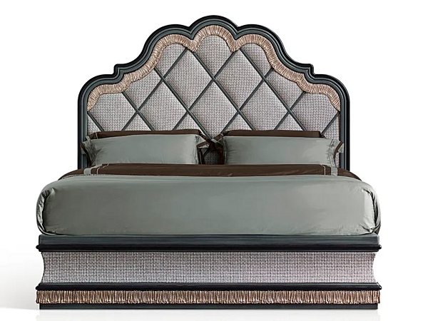 Letto matrimoniale in tessuto con testata imbottita Savio Firmino 3717 fabbrica SAVIO FIRMINO dall'Italia. Foto №1