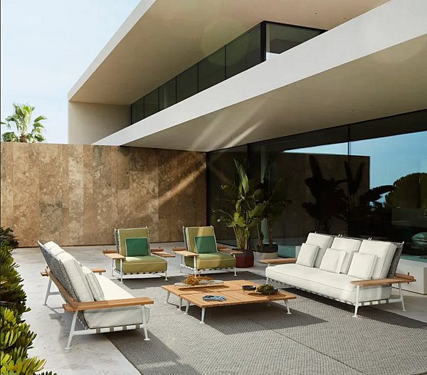 Divano da giardino in tessuto CASSINA FENC E NATURE 239 fabbrica CASSINA dall'Italia. Foto №7