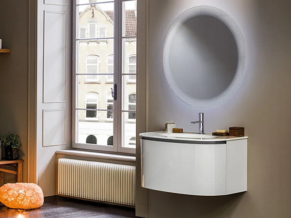 Mobile bagno in cristallo smaltato con cestino Kimono ARTELINEA fabbrica ARTELINEA dall'Italia. Foto №1