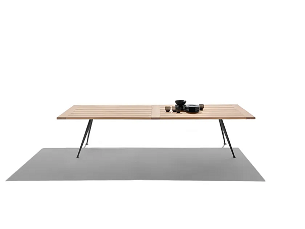Tavolo rettangolare da giardino in iroko Zefiro FLEXFORM fabbrica FLEXFORM dall'Italia. Foto №3