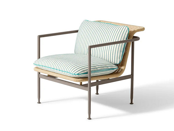 Poltrona da giardino con braccioli in tessuto sfoderabile Esosoft outdoor CASSINA fabbrica CASSINA dall'Italia. Foto №1