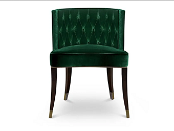 Poltrona in velluto tufted Bourbon BRABBU