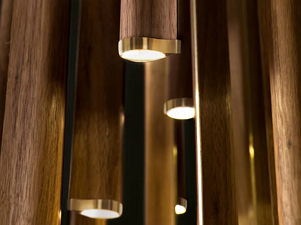 Lampada a sospensione in noce LED Leaf GIORGETTI fabbrica GIORGETTI dall'Italia. Foto №3