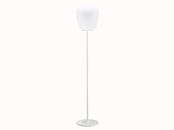 Lampada da terra in vetro fluorescente alogena Fabbian Lumi Baka fabbrica Fabbian dall'Italia. Foto №2