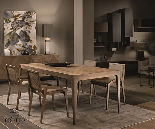 Tavolo rettangolare in legno Leonardo ARTE BROTTO L614N L614N fabbrica Arte Brotto dall'Italia. Foto №3