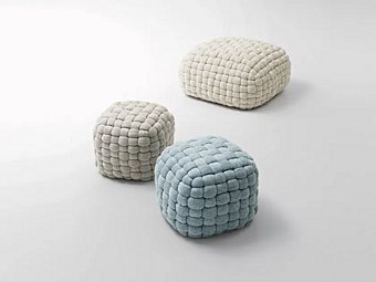 Pouf in tessuto con rivestimento rimovibile Tobit PAOLA LENTI B158AN, B158BN, B158CN, B158FN