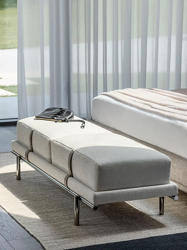 Panchina in tessuto imbottito Flou collezione New Bond fabbrica Flou dall'Italia. Foto №3