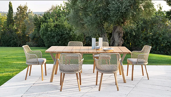 Tavolo da giardino in teak Link VARASCHIN fabbrica VARASCHIN dall'Italia. Foto №3