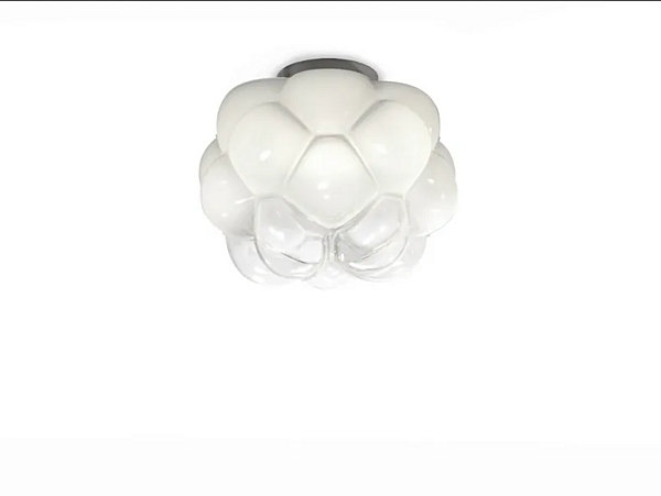 Lampada da soffitto in vetro nuvoloso Fabbian F21 E01 71 fabbrica Fabbian dall'Italia. Foto №1