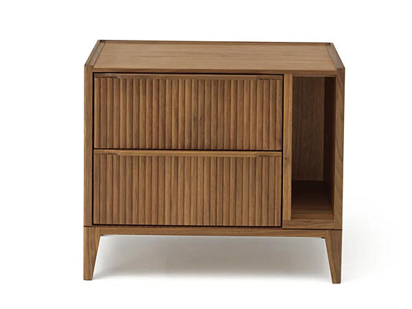 Comodino in noce con cassetti ARTE BROTTO LEONARDO L185 L185/L, L185/D CODE fabbrica Arte Brotto dall'Italia. Foto №1