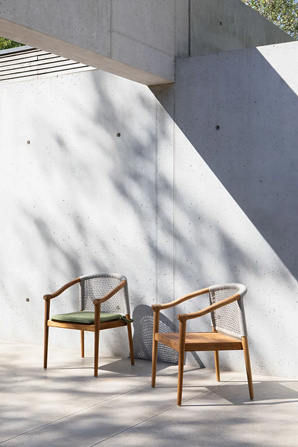 Sedia da giardino in teak con braccioli Atmosphera Lodge LG.SB fabbrica ATMOSPHERA dall'Italia. Foto №7