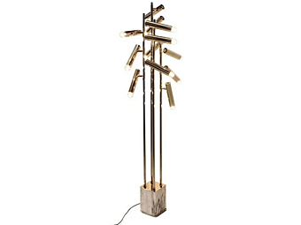Lampada da terra in ottone Cypres BRABBU