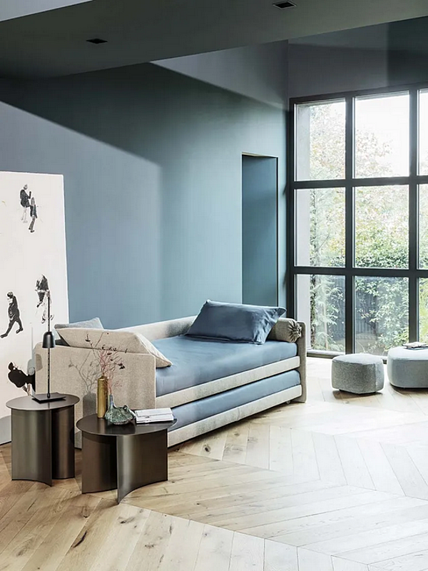 Divano letto in tessuto con copertura removibile Flou Duetto fabbrica Flou dall'Italia. Foto №11