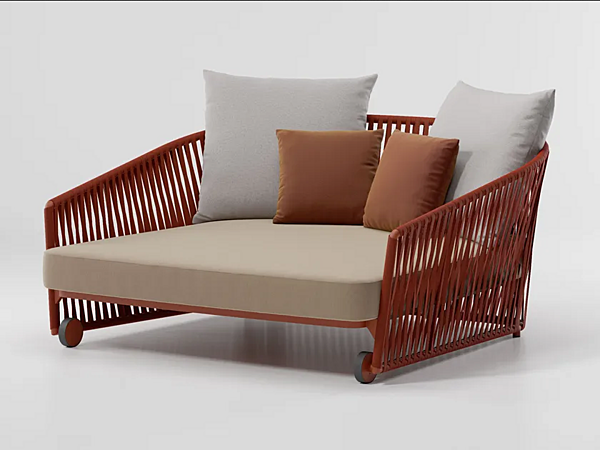 Letto da giardino con ruote KETTAL Bitta Lounge fabbrica KETTAL dall'Italia. Foto №1
