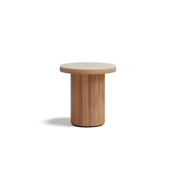 Tavolino laterale da giardino in teak Atmosphera collezione Frisbee FR.SR fabbrica ATMOSPHERA dall'Italia. Foto №11