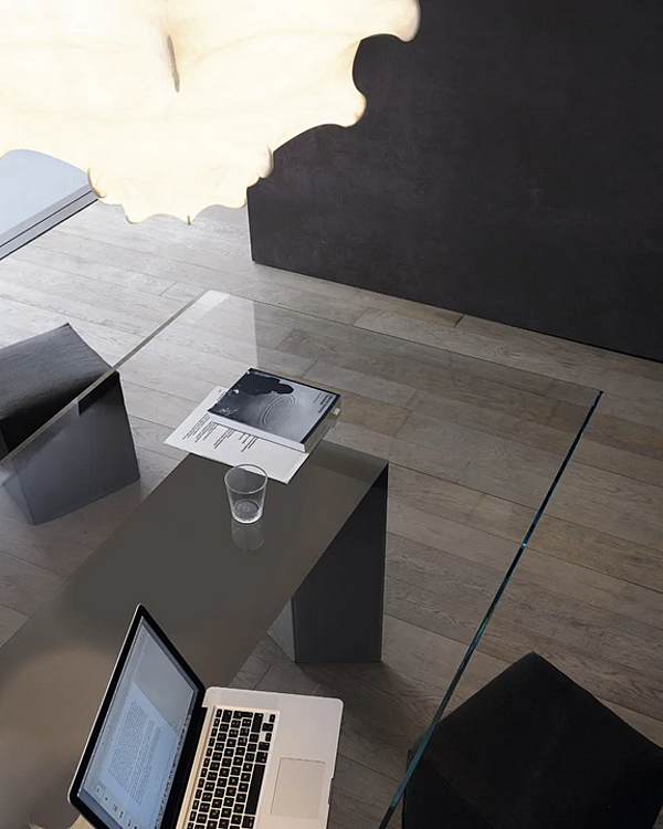 Scrivania da ufficio in legno e vetro Dolm Gallotti&Radice fabbrica Gallotti & Radice dall'Italia. Foto №5