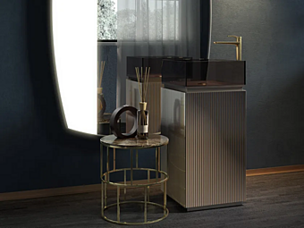 Mobile bagno in cristallo a terra singolo Plisse ARTELINEA AL 590, AL 591, AL 592, AL 598