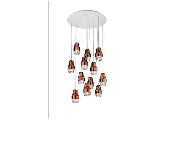 Lampada a sospensione in vetro e alluminio LED Fedora AXOLIGHT fabbrica Axolight dall'Italia. Foto №1