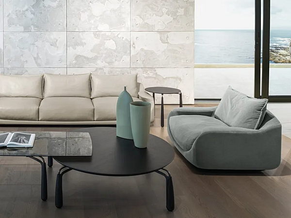 Poltrona in pelle con braccioli Martini GIORGETTI 69880 fabbrica GIORGETTI dall'Italia. Foto №3