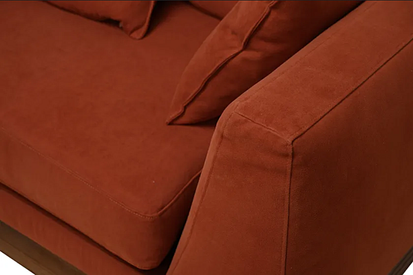 Divano in cotone con schienale imbottito CHELINI PARIS fabbrica CHELINI dall'Italia. Foto №4