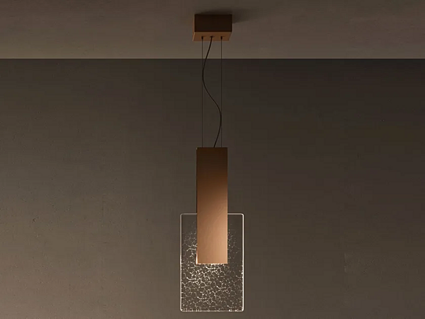 Lampada a sospensione in vetro Amulette Fabbian fabbrica Fabbian dall'Italia. Foto №1