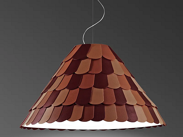Lampada a sospensione in plastica Fabbian Roofer fabbrica Fabbian dall'Italia. Foto №3
