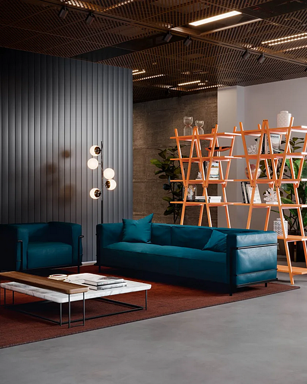 Divano a tre posti con schienale imbottito CASSINA Grand Confort 003 fabbrica CASSINA dall'Italia. Foto №5