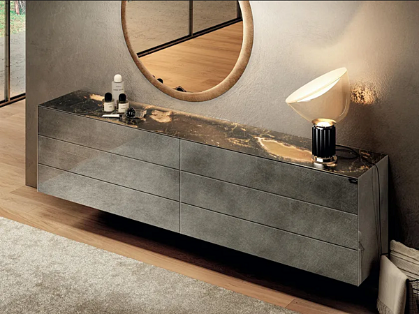 Comò in vetro Materia 1060B LAGO 1060B fabbrica LAGO dall'Italia. Foto №1