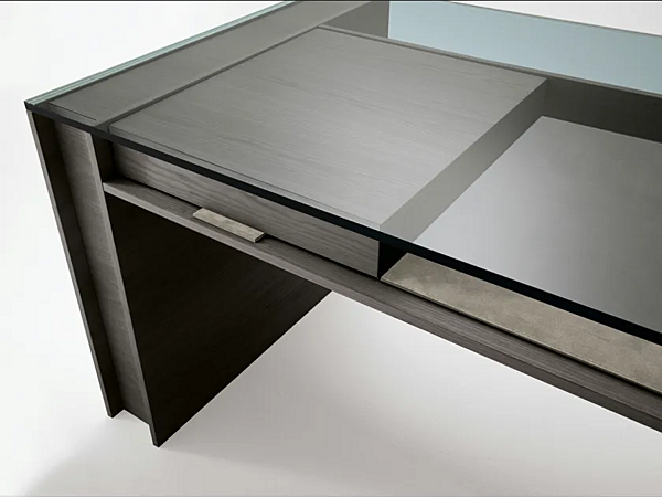 Scrivania esecutiva in frassino con cassetti Milano Gallotti&Radice fabbrica Gallotti & Radice dall'Italia. Foto №3