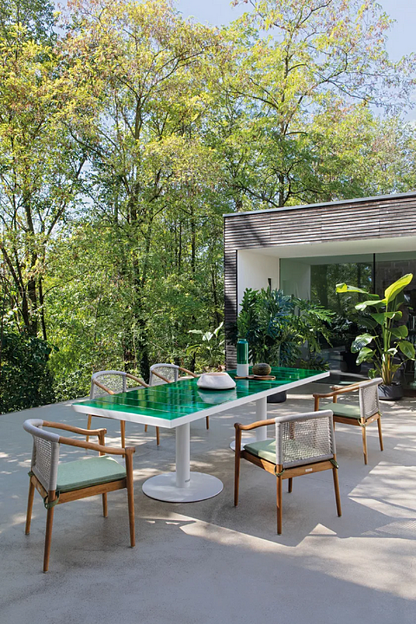 Sedia da giardino in teak con braccioli Atmosphera Lodge LG.SB fabbrica ATMOSPHERA dall'Italia. Foto №11