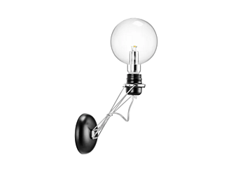 Lampada da parete in vetro e acciaio inox dimmerabile LED Lumina Matrix Mono 395