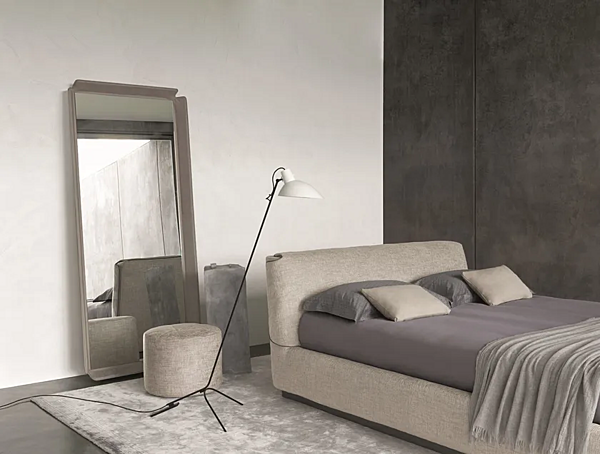 Letto matrimoniale con testiera imbottita Flou Gentleman fabbrica Flou dall'Italia. Foto №5
