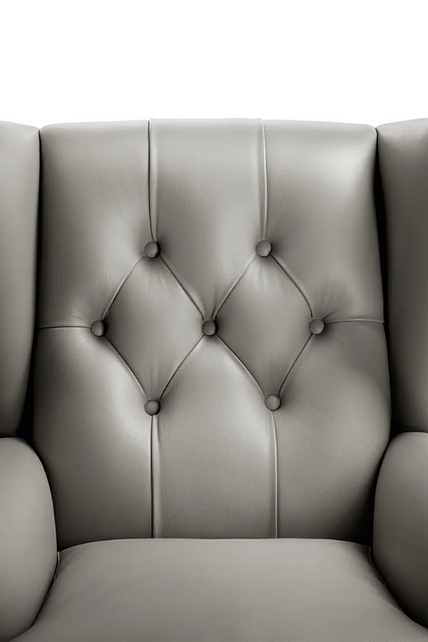 Poltrona in pelle trapuntata con braccioli 2019 POLTRONA FRAU fabbrica POLTRONA FRAU dall'Italia. Foto №4