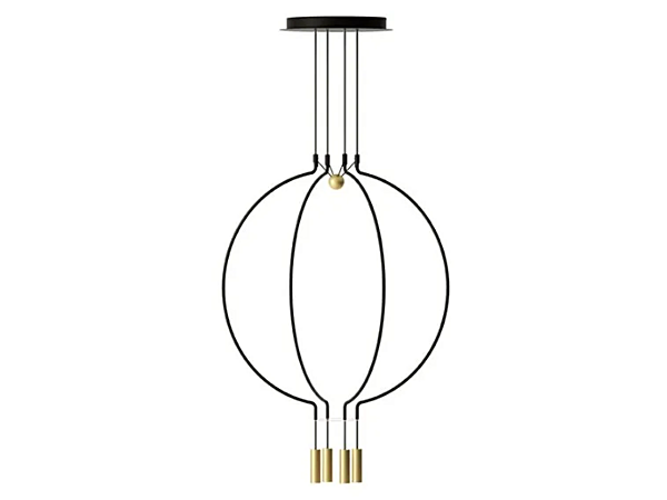 Lampada a sospensione in metallo LED Liaison Spliaix4 AXOLIGHT fabbrica Axolight dall'Italia. Foto №1