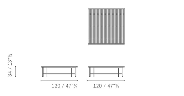 Tavolino laterale basso in teak Solaria POLTRONA FRAU fabbrica POLTRONA FRAU dall'Italia. Foto №10