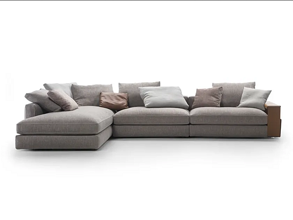Divano angolare in tessuto con chaise longue Harper FLEXFORM fabbrica FLEXFORM dall'Italia. Foto №1