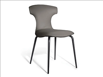 Poltrona in pelle imbottita Montera Mas Poltrona Frau