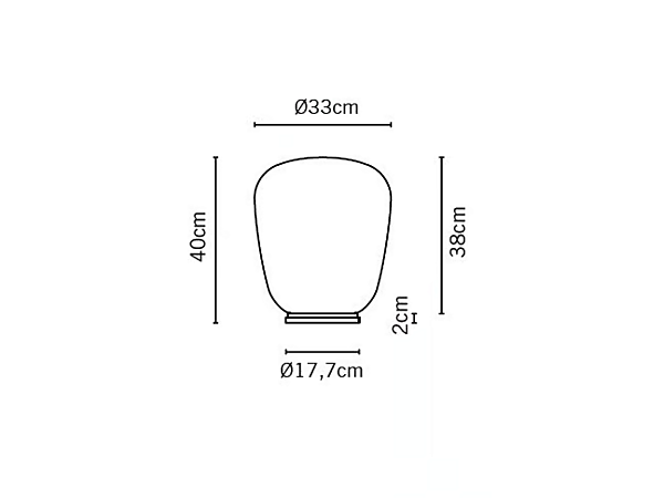 Lampada da tavolo in vetro Fabbian collezione Lumi Baka fabbrica Fabbian dall'Italia. Foto №4
