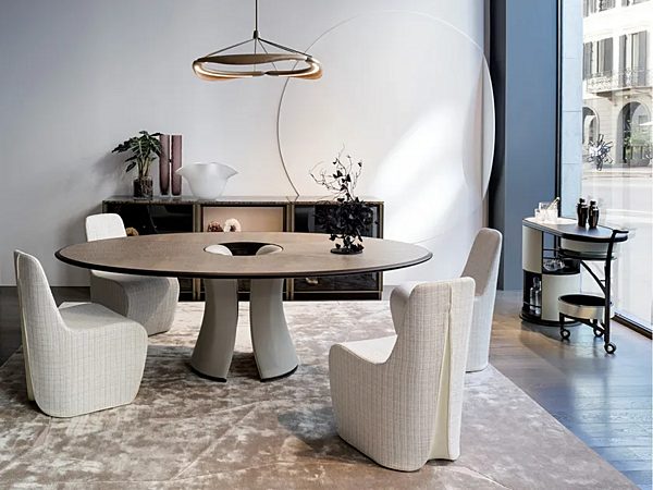 Tavolo ovale in noce collezione Enso GIORGETTI fabbrica GIORGETTI dall'Italia. Foto №3