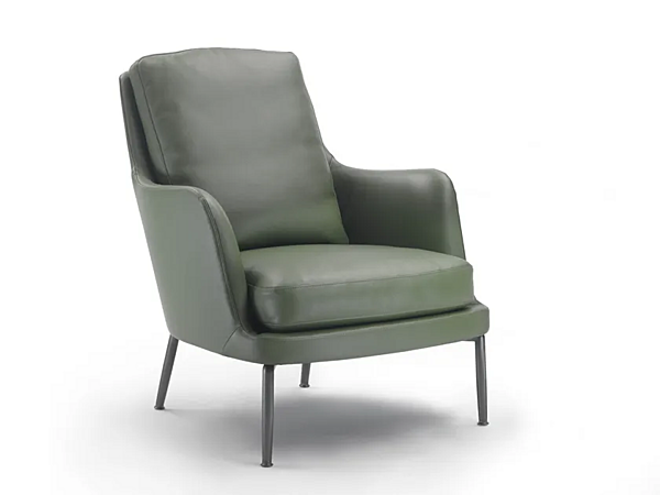 Poltrona in pelle con braccioli Marley FLEXFORM fabbrica FLEXFORM dall'Italia. Foto №1