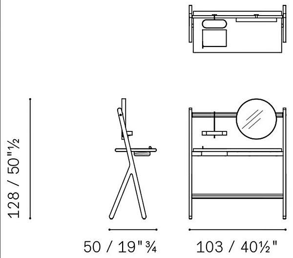 Toeletta in legno REN Poltrona Frau fabbrica POLTRONA FRAU dall'Italia. Foto №4